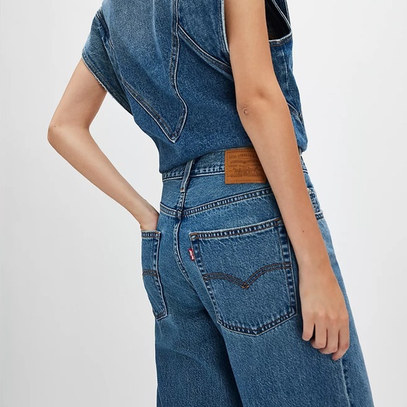 Levi’s Women’s Baggy Dad Jeans Own It Stone Wash 27x32 NWT - Picture 4 of 7